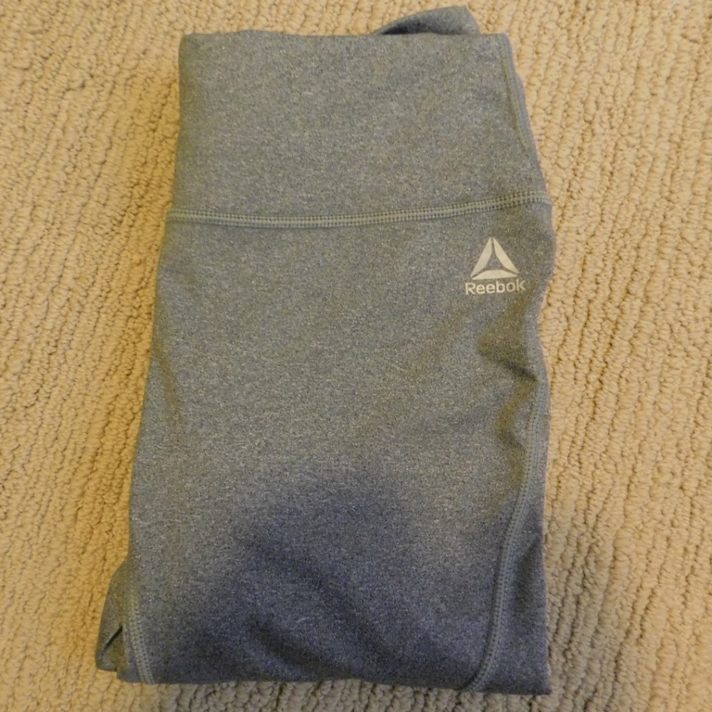 Gray Heather Reebok XS Mesh Athletic Leggings